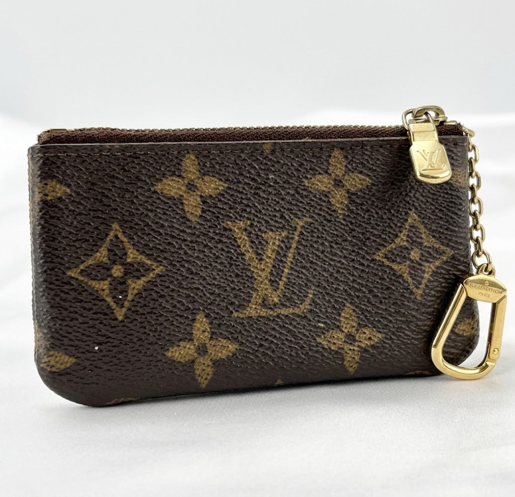 Louis Vuitton Key Pouch Pochette Clés Monogram Canvas Brown M62650