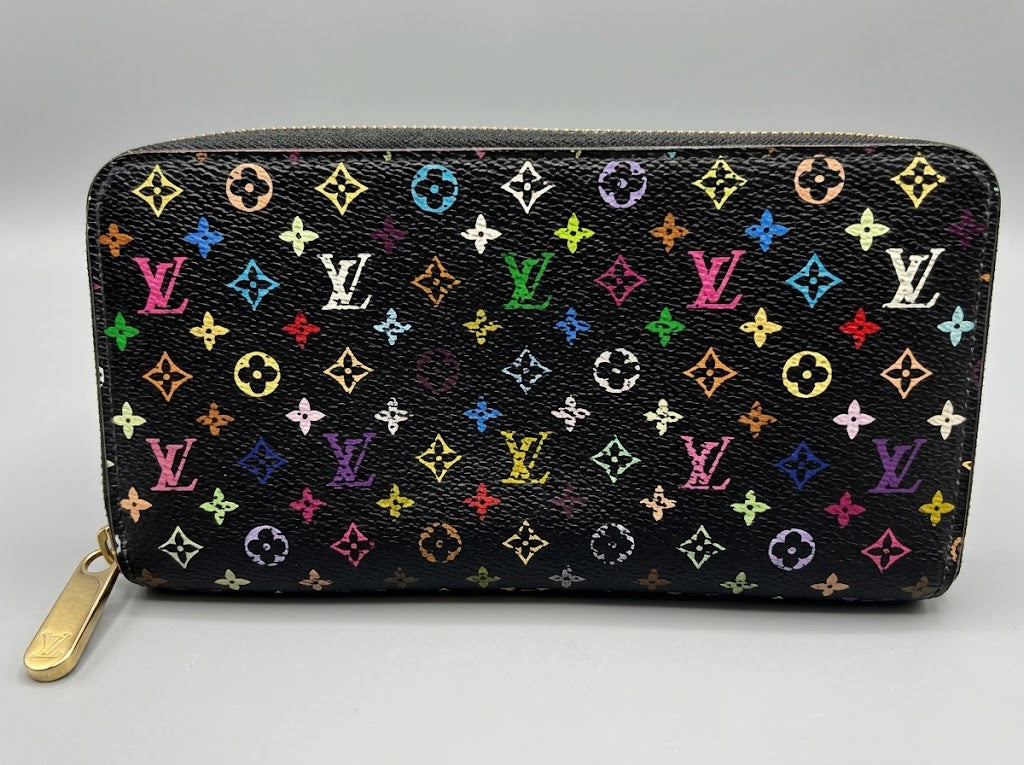 Louis Vuitton Sarah Wallet M60005 Monogram Multicolor Noir – Black