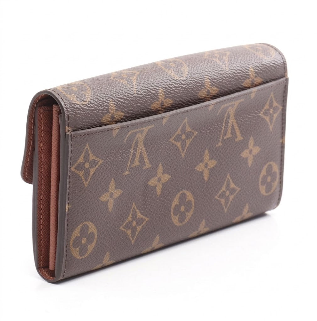 Louis Vuitton Sarah Long Wallet Monogram Canvas Brown – F#46691