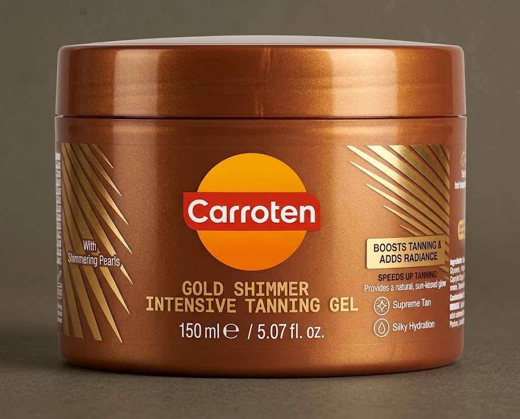 Carroten Gold Shimmer Intensive Tanning Gel SPF 0, 150 ml / 5.07 fl oz