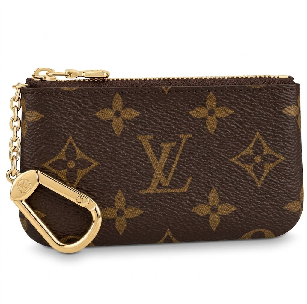 Louis Vuitton Key Pouch Pochette Clés Monogram Canvas Brown M62650