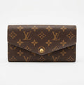 Louis Vuitton Sarah Long Wallet Monogram Canvas Brown – F#46691