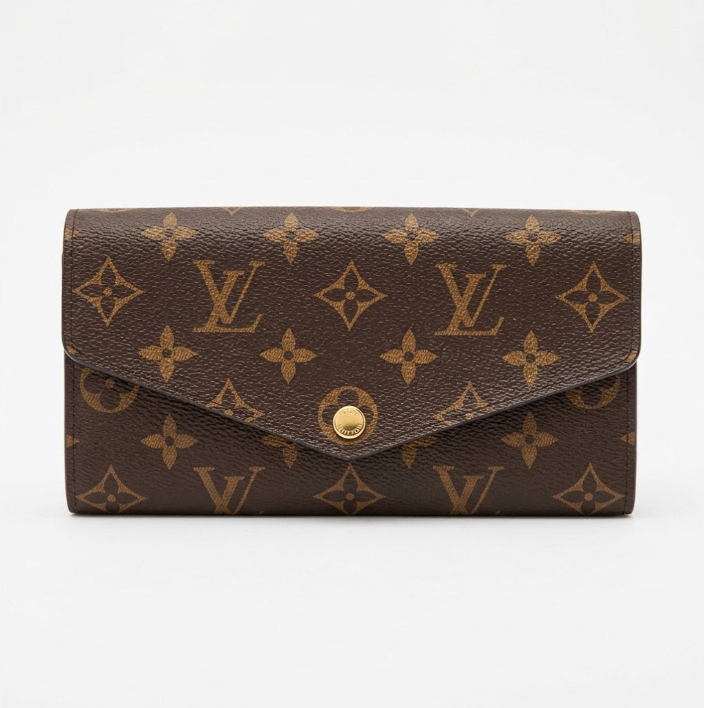 Louis Vuitton Sarah Long Wallet Monogram Canvas Brown – F#46691