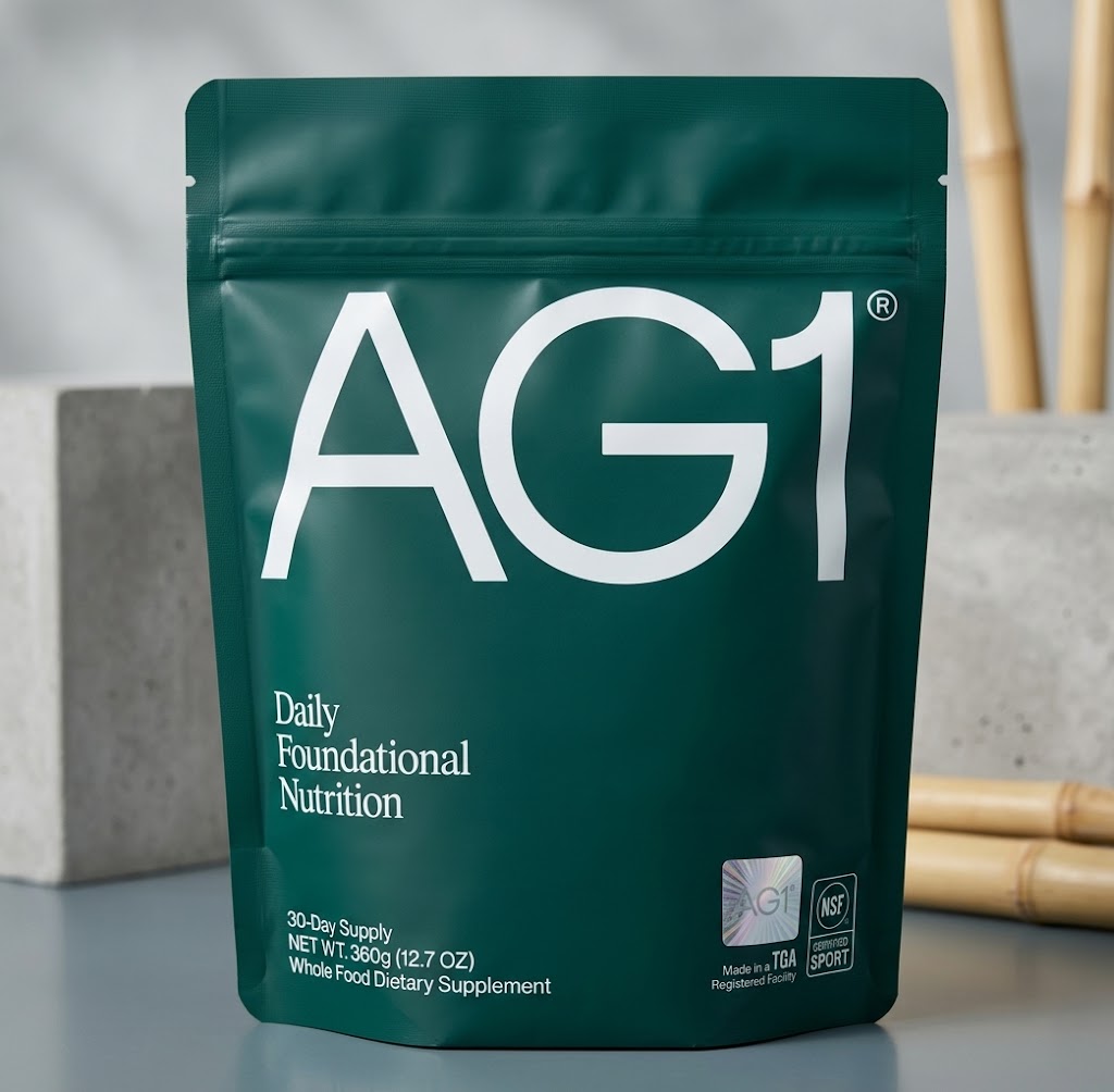 AG1 Daily Foundational Nutrition Dietary Supplement – 30 Servings, 360g (12.7 oz)