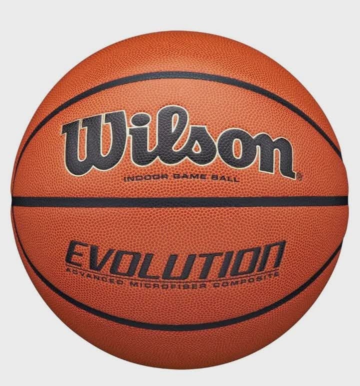 Wilson Evolution Indoor Game Basketball – Advanced Microfiber Composite