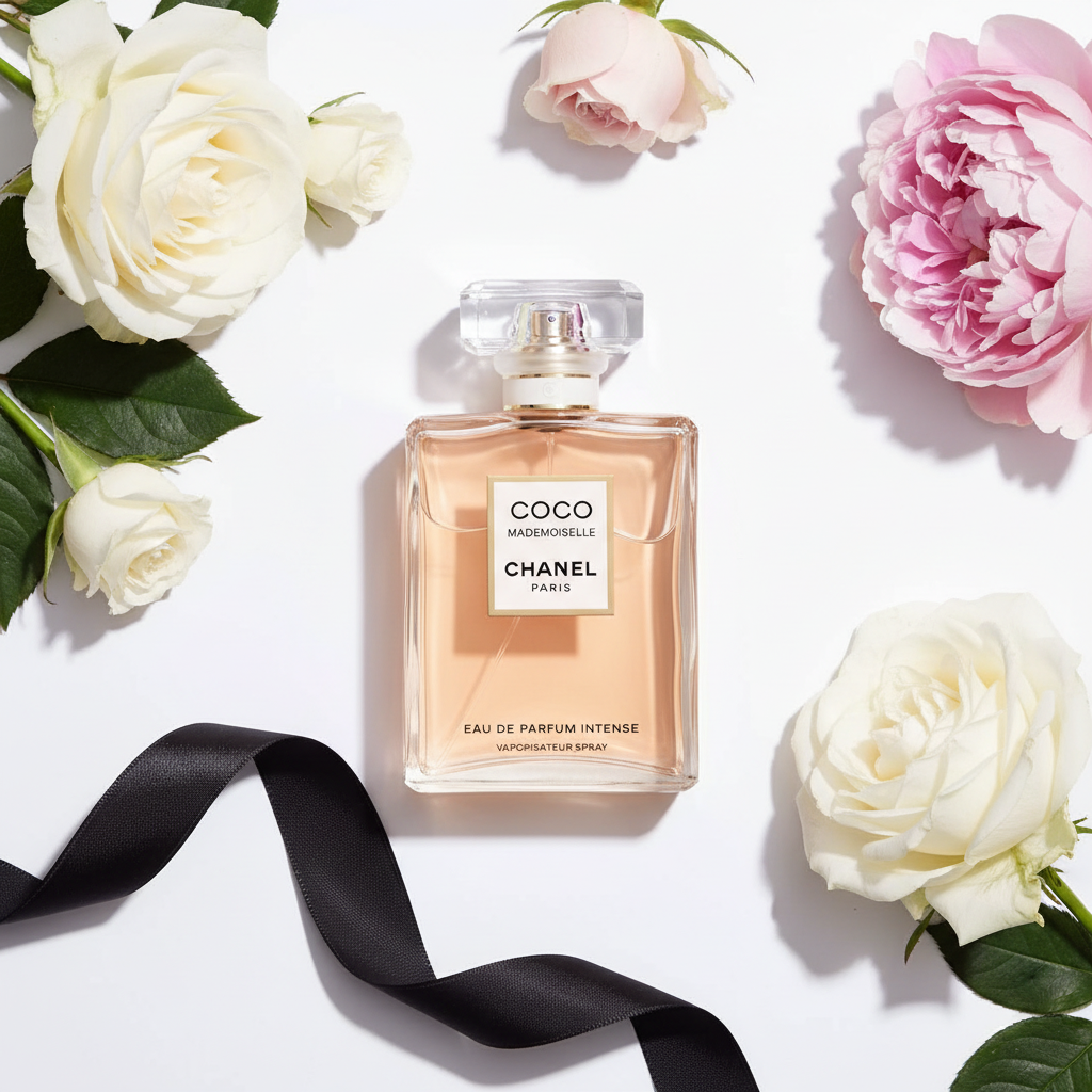 CHANEL Coco Mademoiselle EDP Intense Flat Lay